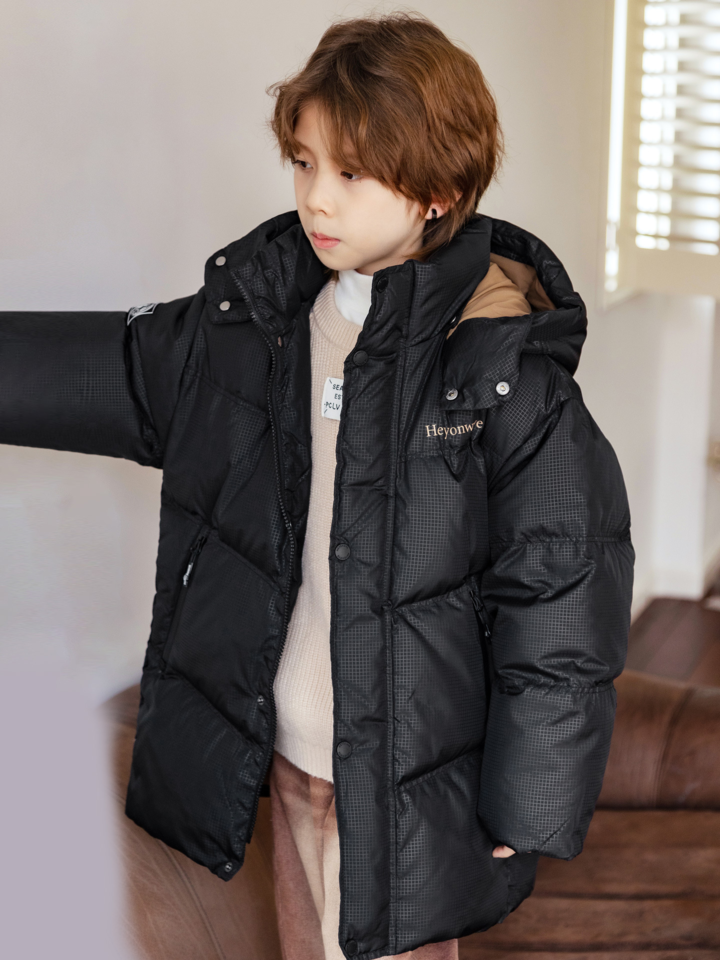 Winter children's down jacket for boys
