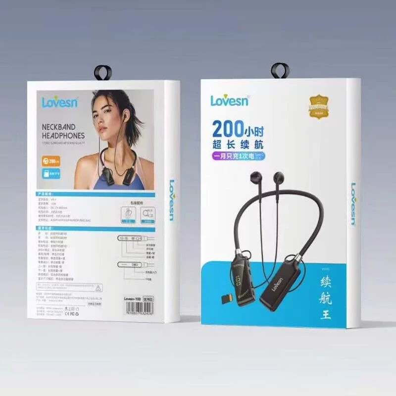 Leshini Haiyun Bluetooth Headphones with Long Battery Life, Neckband Design for Sports and Gaming, Long Standby Time, Wireless Bluetooth Headset for E-Sports Gaming