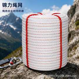 跨境农用货车消防涤纶单层编织专用绳耐磨防滑绳涤纶绳户外安全绳