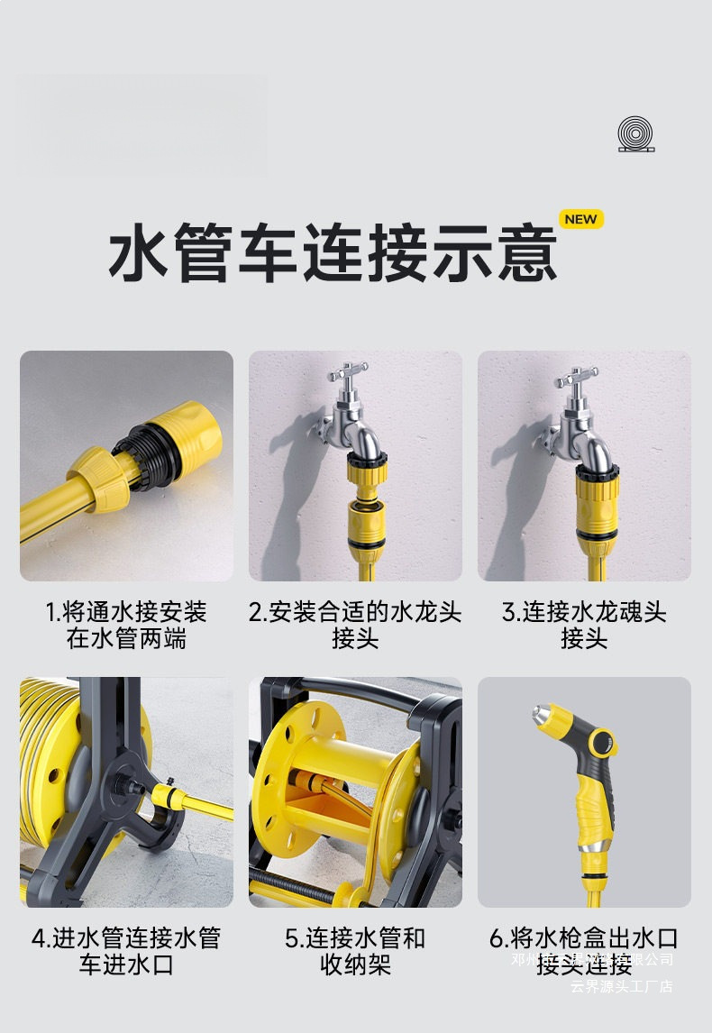 Cloud Realm Spray Nozzle High-Pressure Water Gun Booster Hose Water Pipe for Home Use Car Washing, Cleaning, Watering, and Flower Watering