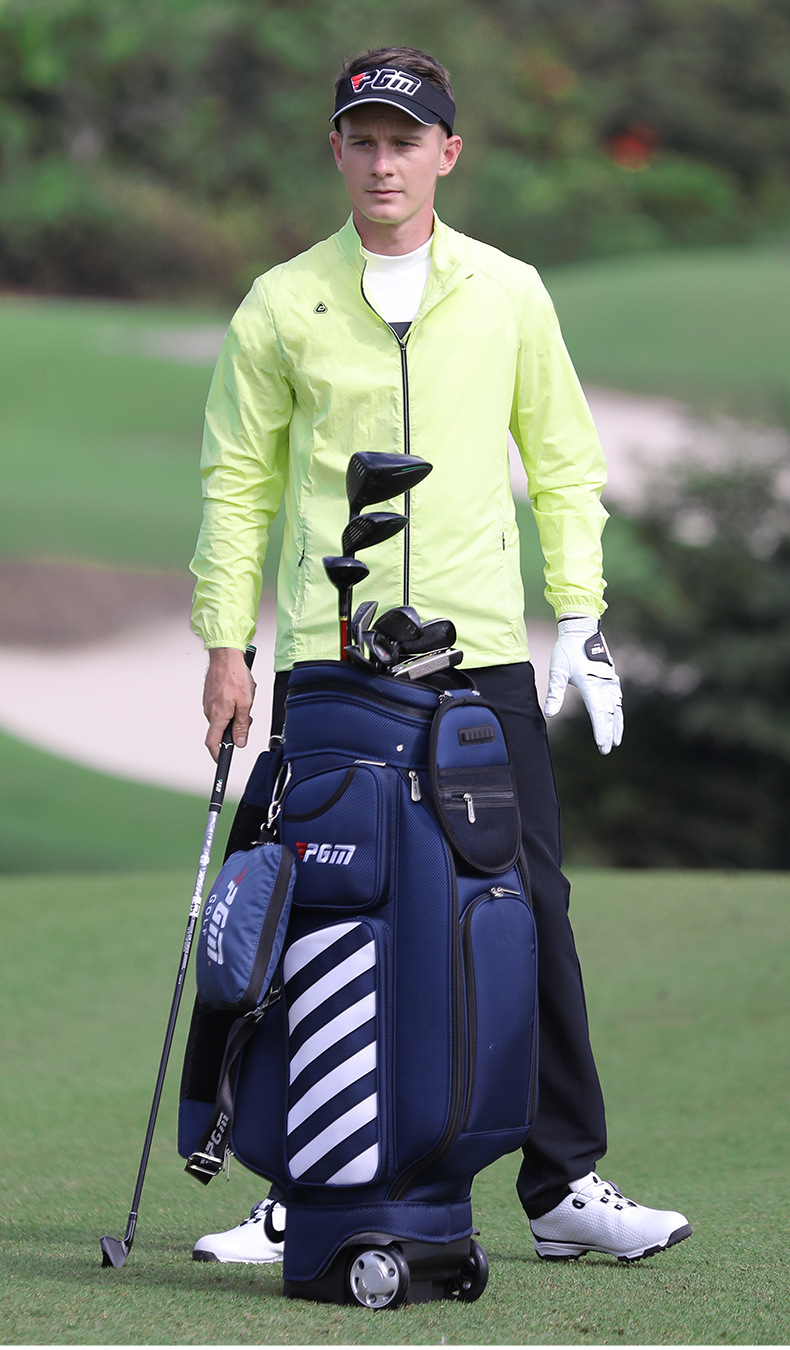 Áo khoác chống nắng golf nam PGM dài tay thoáng khí — Áo khoác dài tay nam YF365 màu xanh trái cây, YF365 Áo khoác nam dài tay màu xám, YF365 Áo khoác nam dài tay màu trắng chi tiết 7