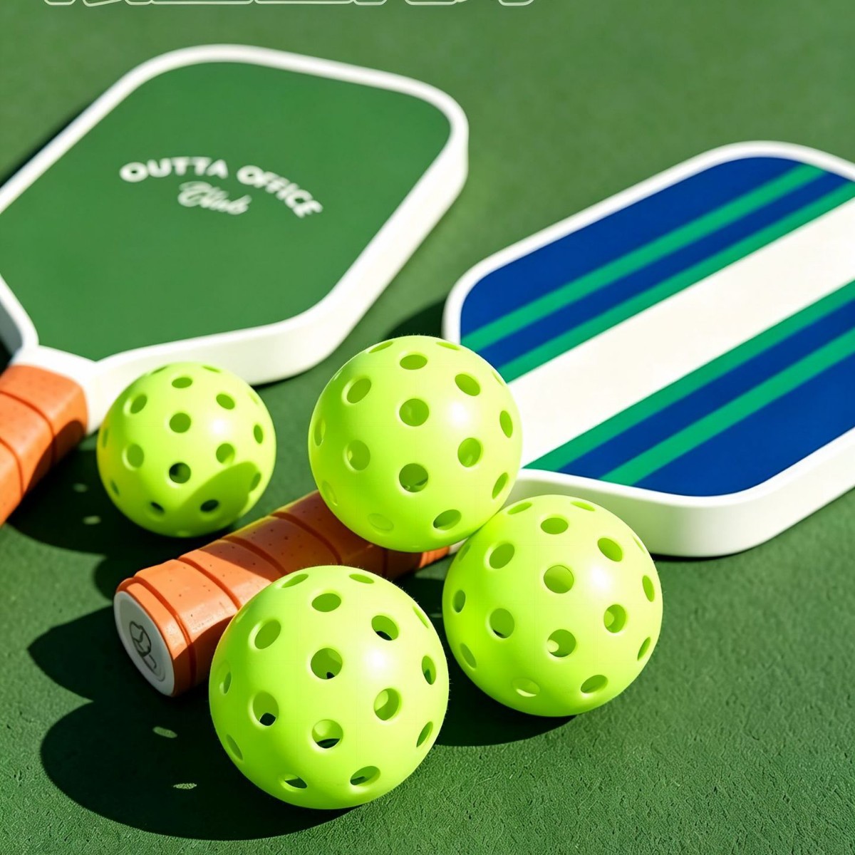 48-hole PE rotomolded, seamless, 40-hole pickleball ball, designed for indoor and outdoor competitions, original high-elasticity, durable ball