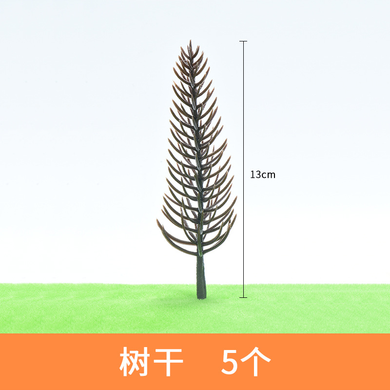 Edificio modelo de mesa de arena material DIY modelo hecho a mano acabado tronco de pino de álamo blanco