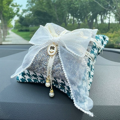 to Remove Formaldehyde and Odors – Aktiv kömürlü qoxu uducular - houndstooth-bamboo-charcoal-bag-blue-double-layer