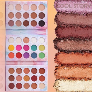 Cross-Border Eyeshadow Palette 45 Colors Foldableing Eyeshadow Beads Matte Flash Colorful Earthy Eye Face Stage Makeup Comprehensive Palette