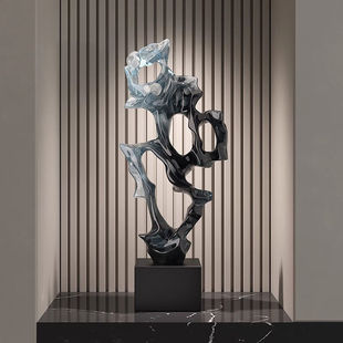 Light Luxury, Simple, Abstract, High-End Taihu Stone Sculpture Ornaments, Housewarming Gifts, Living Room Entrance Wine Cabinet Decorations
