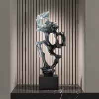 Легкая роскошь, простота, абстракция, высококачественные украшения из каменной скульптуры Тайху, подарки на новоселье, украшения для винного шкафа в прихожей гостиной