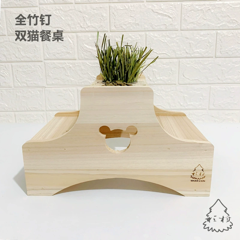 Обеденный стол Totoro Double Cat с бамбуковыми гвоздями S14