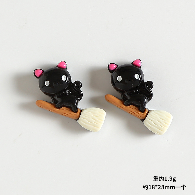 ハロウィンカボチャ魔女帽子ゴースト城樹脂アクセサリー手作り diy 素材ヘアアクセサリー携帯電話ケースパッチ|undefined