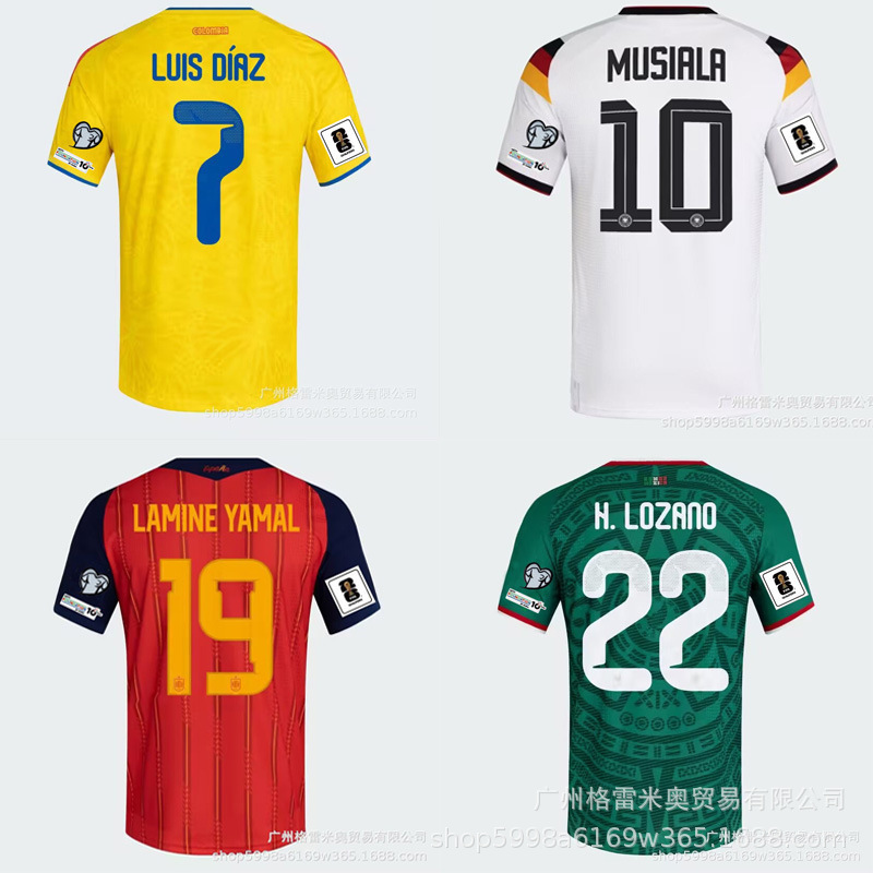 2026 Usa-Mexico-Canada World Cup Jersey Collection Argentina Portugal Brazil Croatia France Football Uniforms