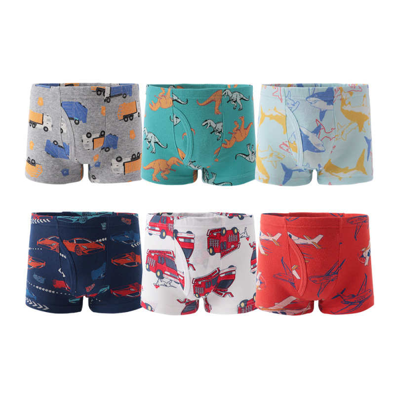 Amazon Boys' Underwear Ribbed Pure Cotton Breathable Children's All-Cotton Boxer Briefs Dinosaur Boys' Toddler Shorts Amazon Boys' Underwear Ribbed Pure Cotton Breathable Children's All-Cotton Boxer Briefs Dinosaur Boys' Toddler Shorts