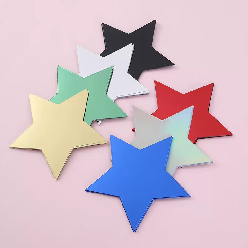 跨境圣诞节五角星双面拍照道具节日布置装饰签名板派对装饰材料