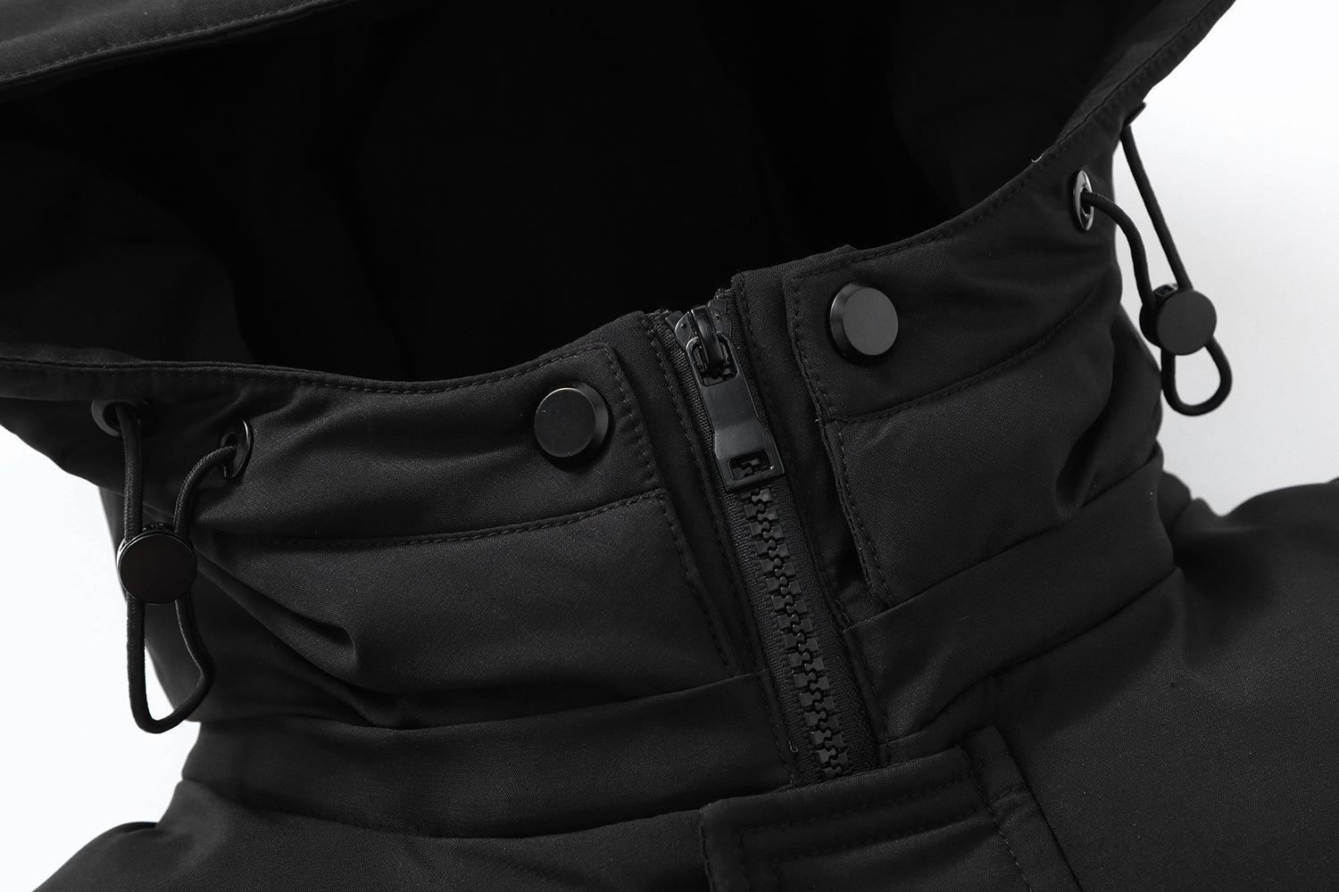 Men's Clothing Thickened long men's Silk cotton jacket winter hat outdoor windproof warm knee length thick men's cotton jacket_voghion.com