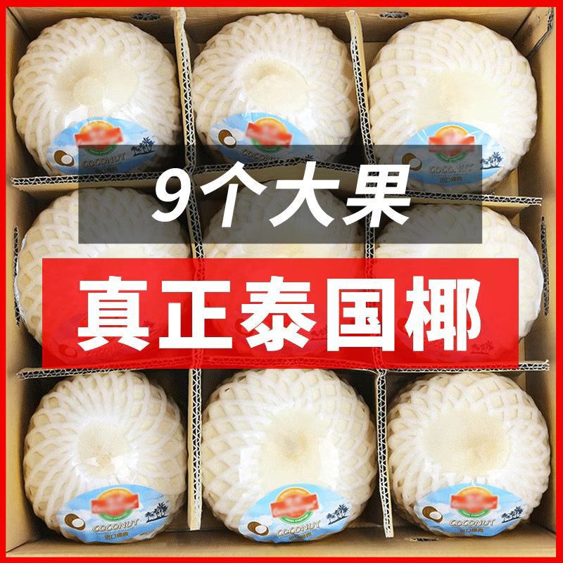 Imported from Thailand, Extra-Large Fresh Coconut, Seasonal Fragrant Coconut, Suitable for Pregnant Women and Children, Whole Box with Free Shipping Imported from Thailand, Extra-Large Fresh Coconut, Seasonal Fragrant Coconut, Suitable for Pregnant Women and Children, Whole Box with Free Shipping