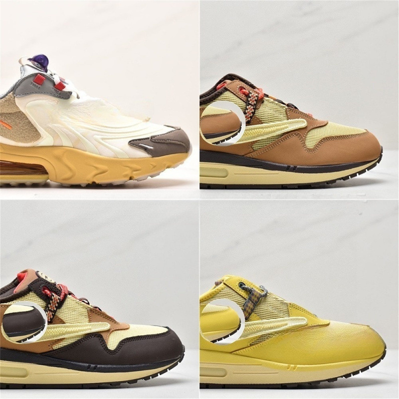 【Ts Collaboration】Max High-Quality Foreign Trade Travis Collaboration Reverse Swoosh Baroque Brown Wheat Running Shoes 【Ts Collaboration】Max High-Quality Foreign Trade Travis Collaboration Reverse Swoosh Baroque Brown Wheat Running Shoes