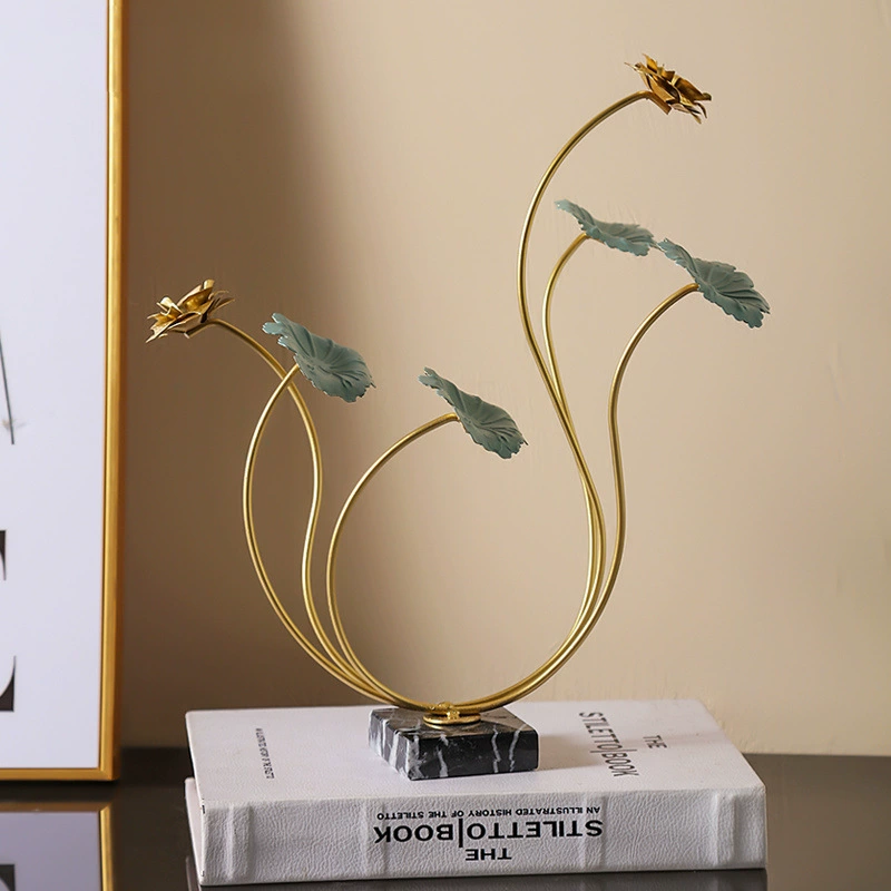 Орнаменты лотоса для дома, гостиной, ТВ, винный шкаф, стильные, свежие и элегантные, новые китайские изделия, доступные роскошные украшения для кабинета с лотосом