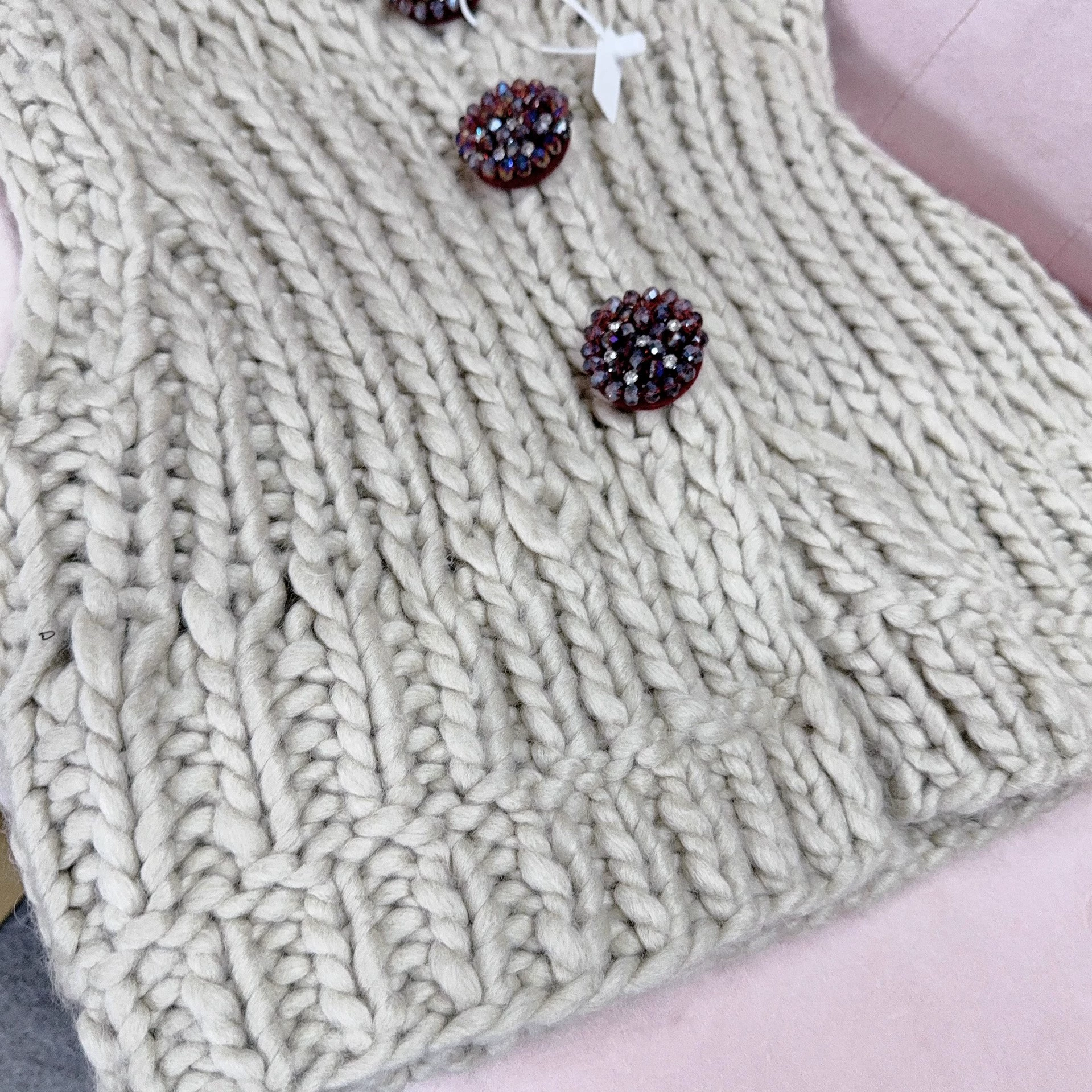 «Qempel» мериносовая шерсть handmade толстый стык жилет жилет топ