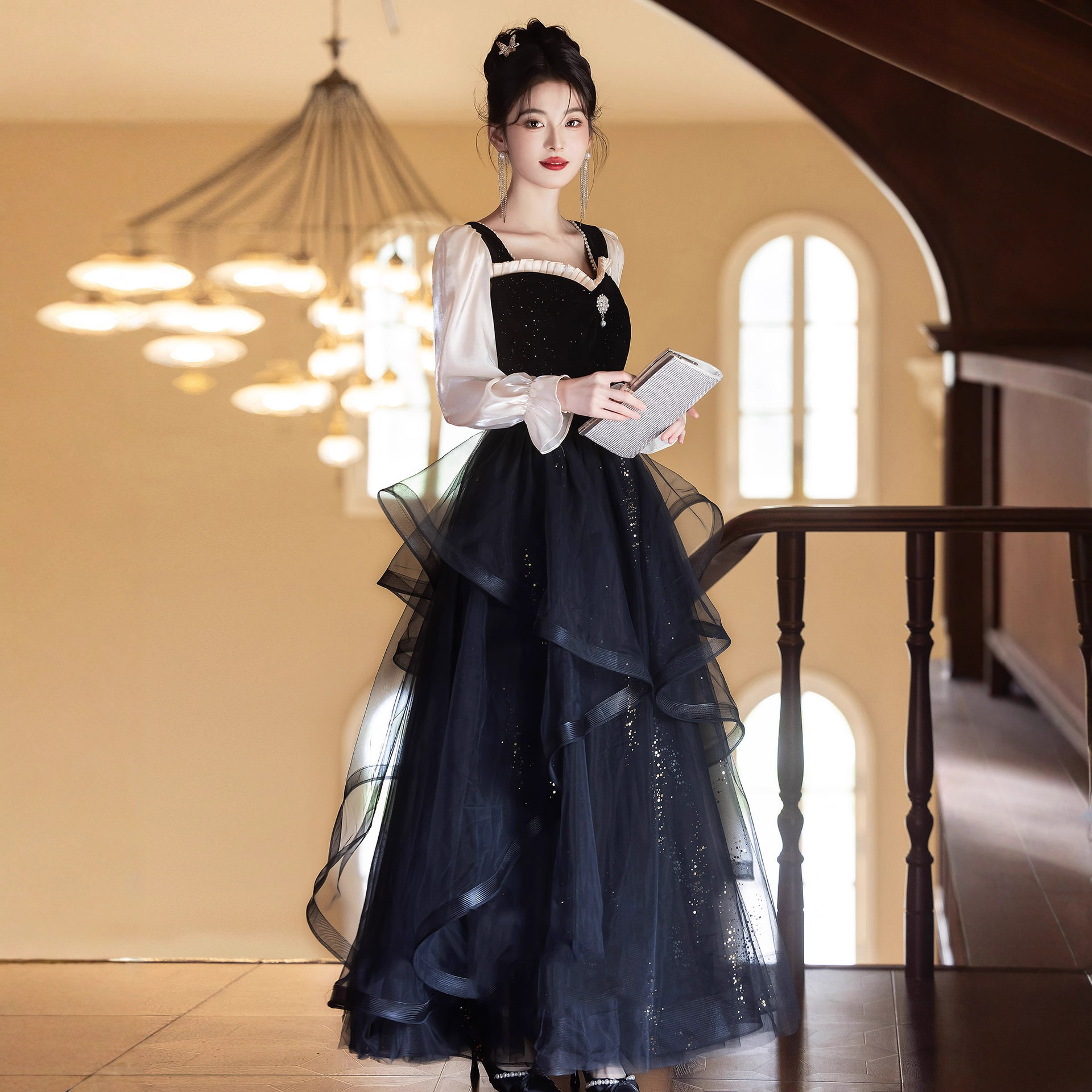 Annual Meeting Evening Dress for Women 2026 New Style High-End Adult Ceremony Dress for Important Occasions Stunning Banquet Dress