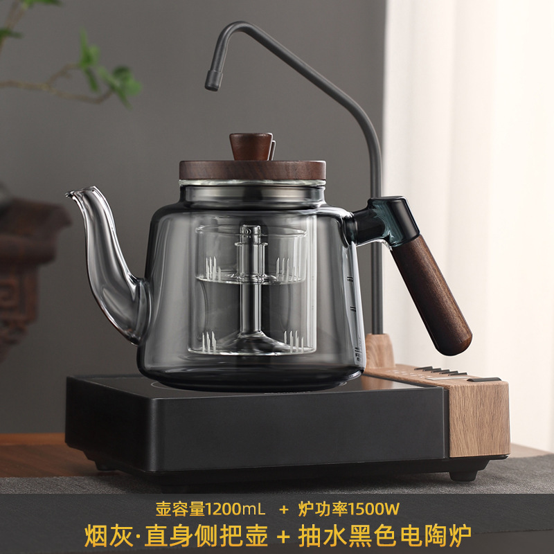 新商品の揚水一体電気陶炉で茶器を煮ます。|undefined