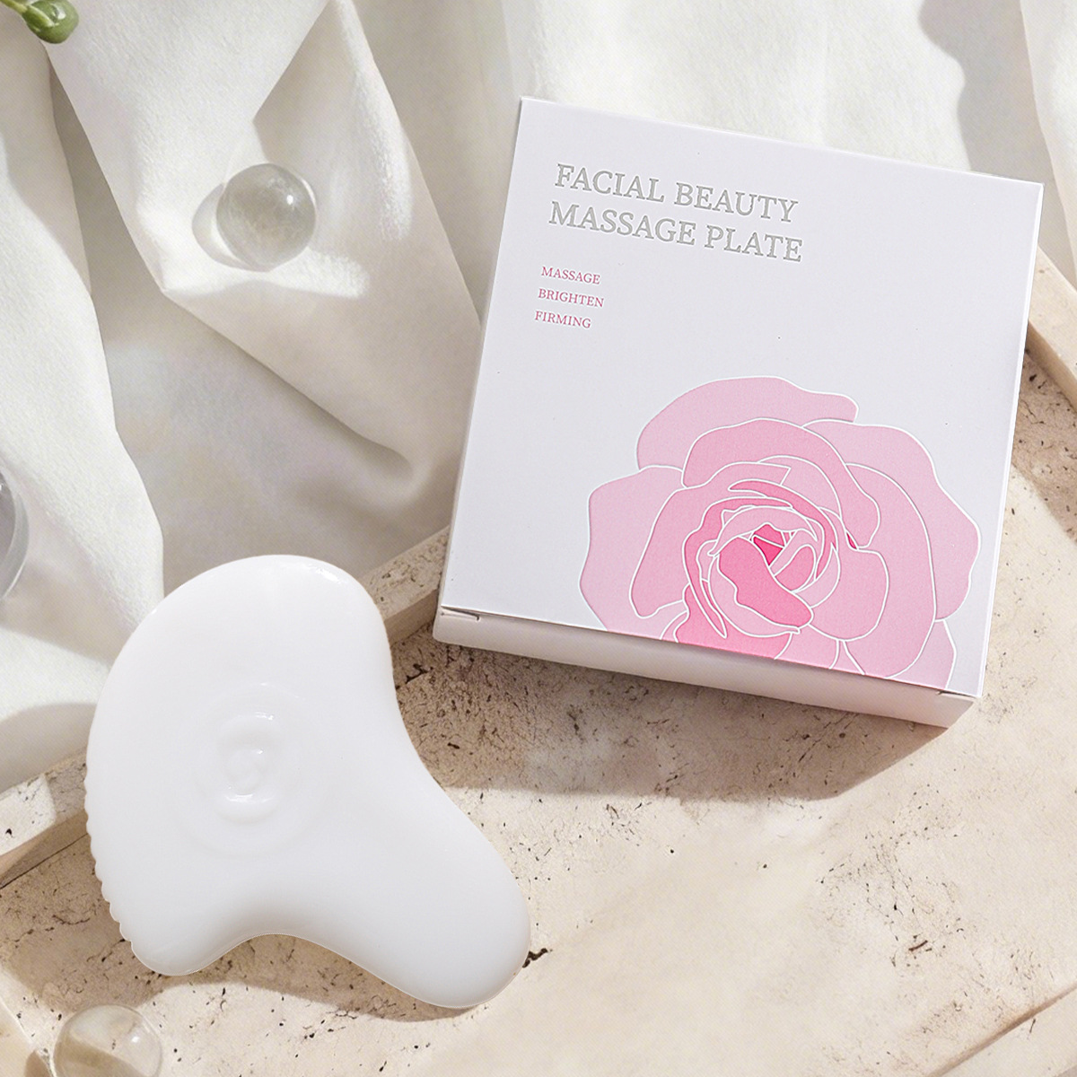 tabla de masaje facial con dispositivo de elevación de la frente debajo de los ojos de la cara y acupuntura de todo el cuerpo para dragar los meridianos y la varilla de extracción de tendones