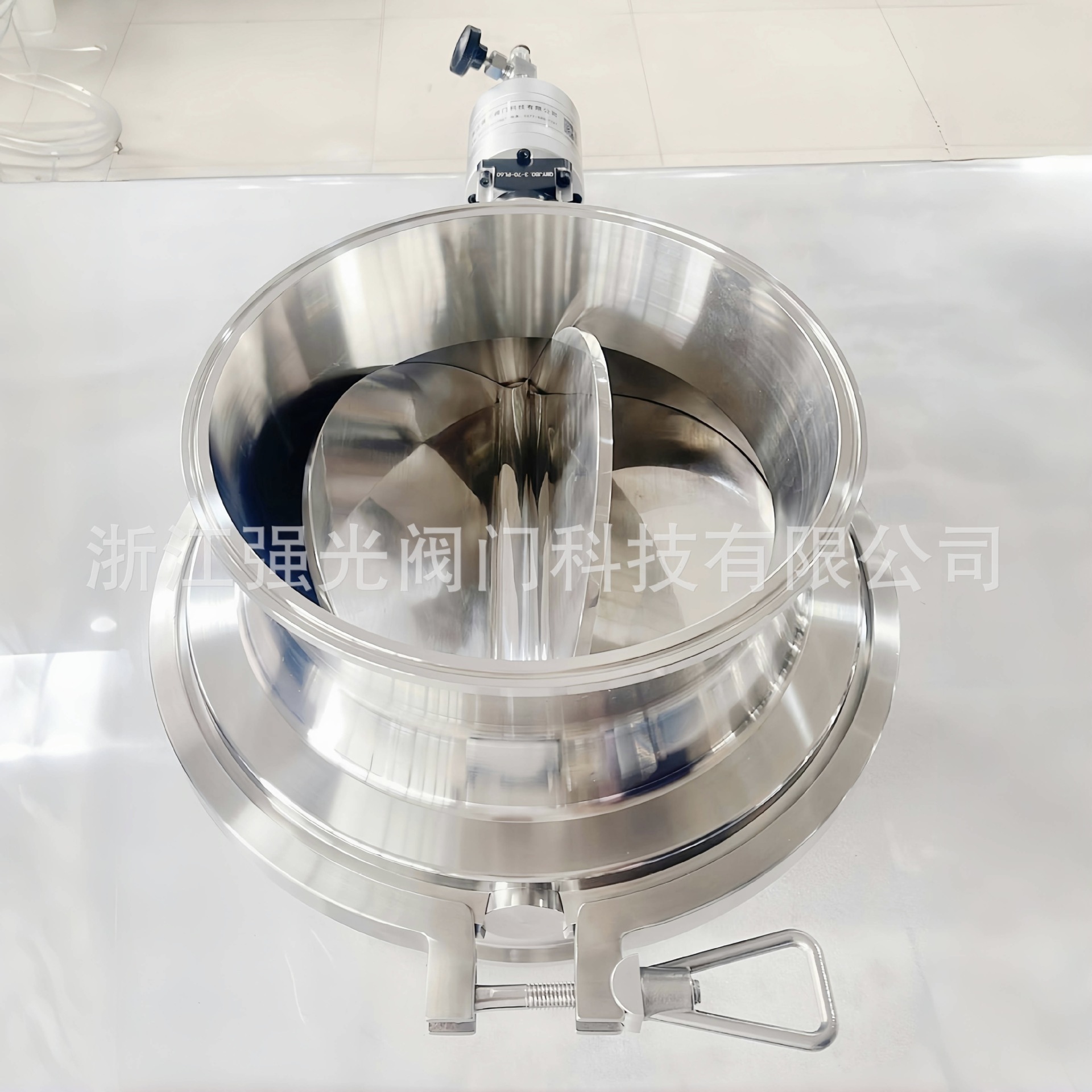 卫生级食品级不锈钢气动旋转排料阀，回转排料阀，卡盘卡箍快装