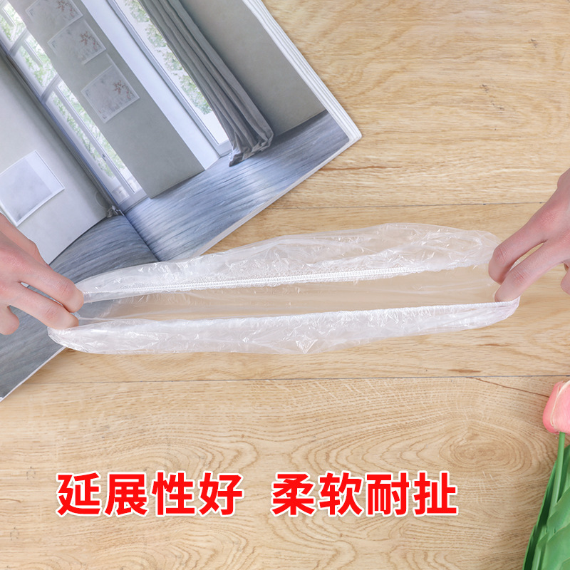 Gorro de ducha desechable, tapa para la cabeza, forma de tira de boca elástica, plástico pe engrosado, hotel, teñido para el cabello, aceite para hornear, fábrica de baño al por mayor