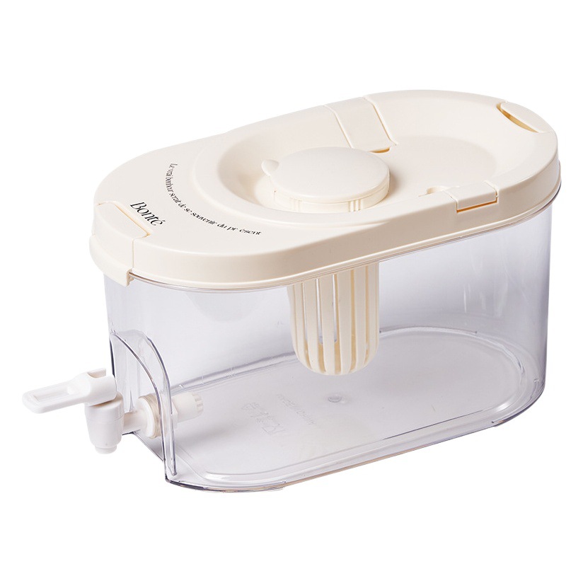 Verano acampar botella de agua fría burbuja fría limón fruta té perfumado té botella de agua fría con grifo crema viento refrigerador botella de agua fría