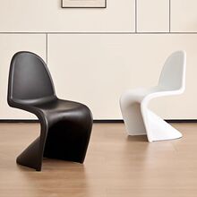 北欧简约餐椅现代高档酒店网红潘东椅设计凳子梳妆椅餐厅塑料椅子