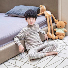跨境男童秋衣秋裤套装秋冬保暖毛衫儿童宝宝男孩打底居家内衣
