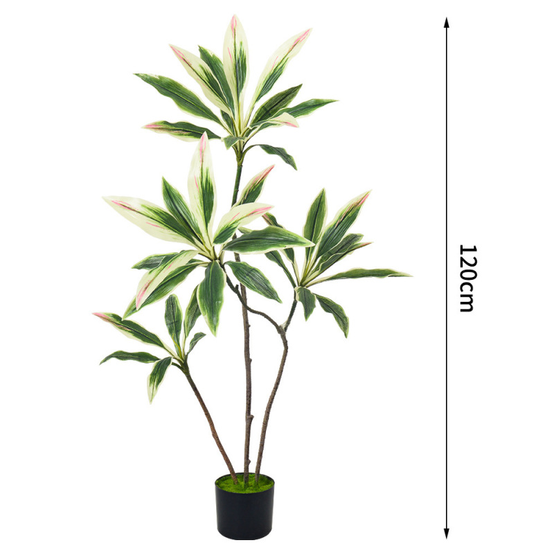仿真绿植高端轻奢巴西木室内客厅装饰落地摆件仿生假植物盆栽造景|undefined