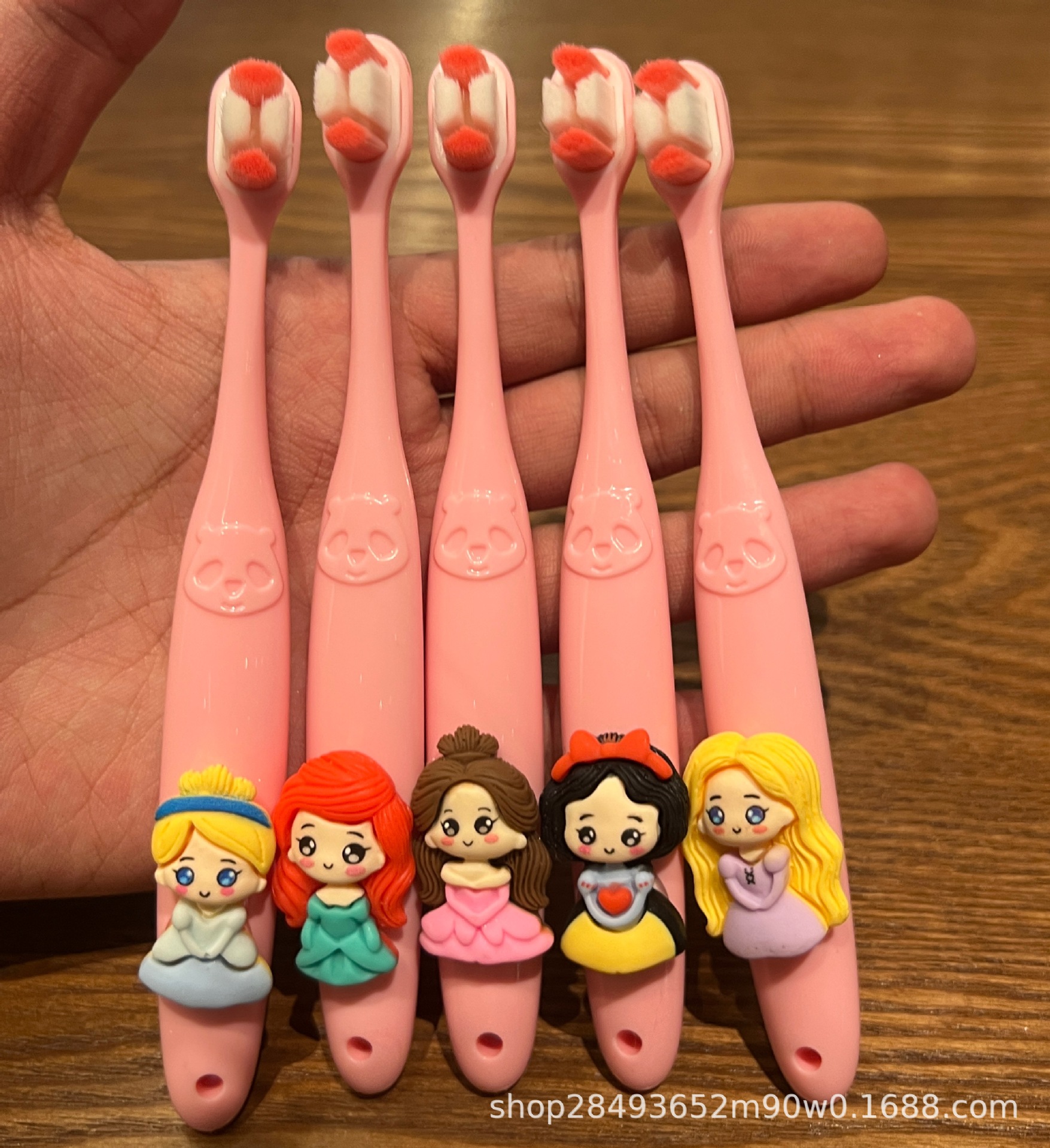 Children's soft hair tooth protection toothbrush 0-1-2-3 to 6-12 years old toothpaste baby infant nipple panda