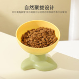 Pet Cat Bowl Кожа кожа Tao Tao Оригинальная сумка, три -листья цветочная чаша кошки, кошки, кошки принадлежит бассейн для кошачьего кошачьего кошачья бассейн