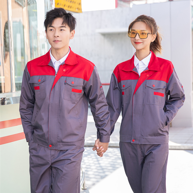 Primavera y otoño hombre manga larga engrosado desgaste taller de reparación de automóviles ingeniería de fábrica de ropa de protección laboral personalizada