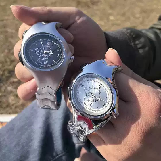 Vintage Irregular Y2K Original Non-Mechanical Watch Twisted Retro Fashion Premium Ins Niche Quartz Wristwatch