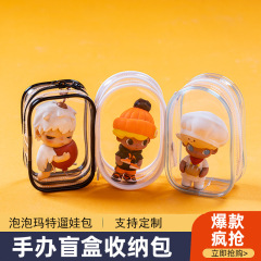 Labubu ベビーウォーキングバッグ透明防水ディスプレイコットンドール痛バッグ高透明外出バッグ収納ボックスジュエリー