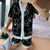 pajamas Cardigan kimono lovely Cartoon girl Short sleeved shorts suit leisure time Large Home Furnishings summer