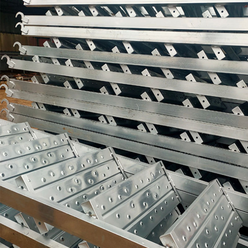 双拼热镀锌挂钩钢跳板建筑工地电厂脚手架踏板盘扣爬梯厂家 现货