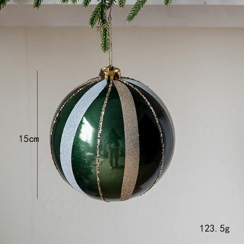 クリスマス装飾15cm彩色クリスマスボールクリスマスツリー装飾デパートのショーウインドーに大きなボールペンダントを配置する|undefined