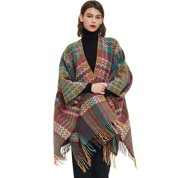 autumn demi-season ethnic cloak