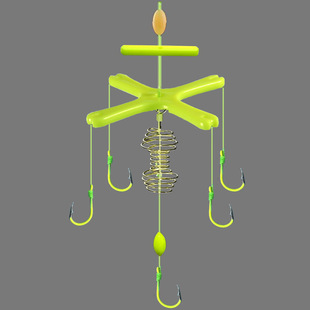 Special Flap Hook Spring Square Bait Hook Explosion Hook Fluorescent Iseni Balance Hook Water Monster