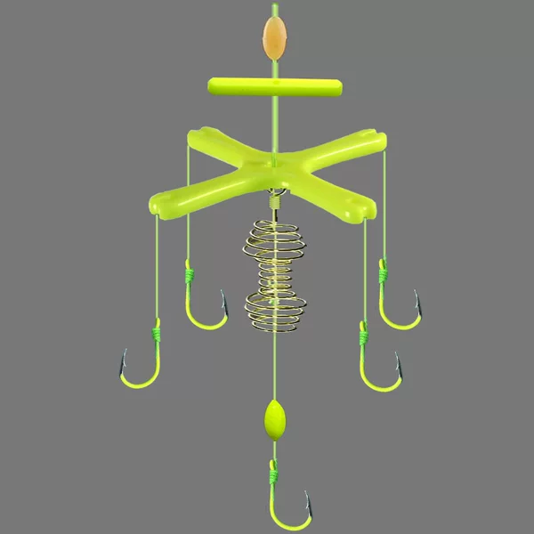 Special Flap Hook Spring Square Bait Hook Explosion Hook Fluorescent Iseni Balance Hook Water Monster