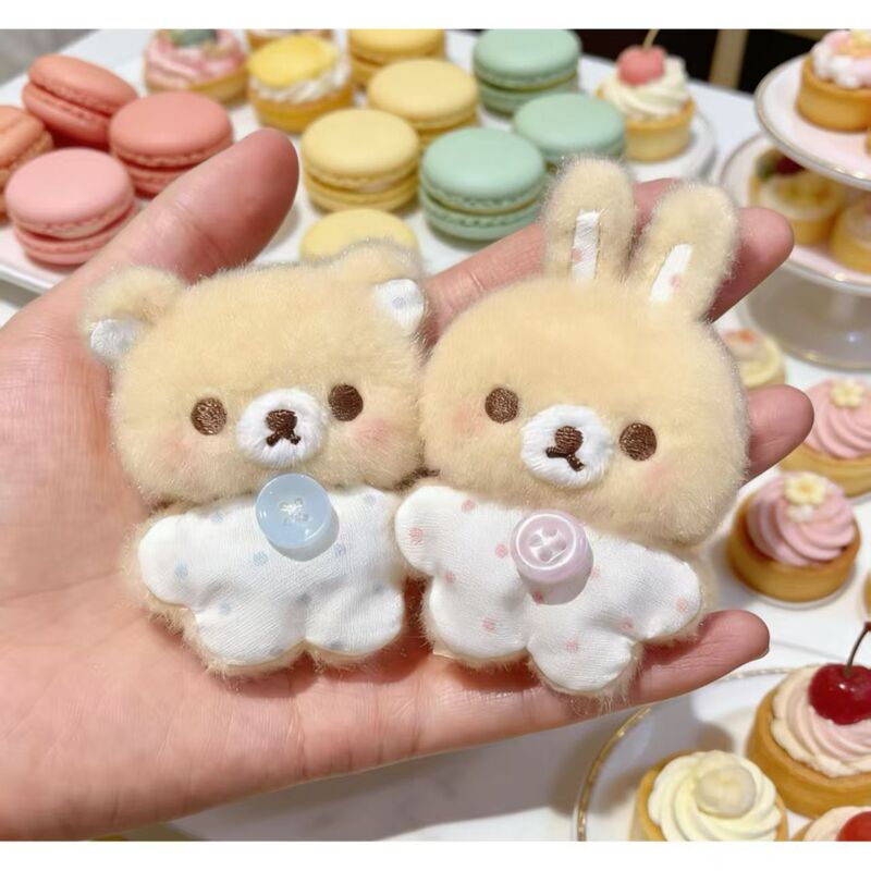 Cute Rilakkuma Plush Pendant, Adorable Marshmallow Rabbit Doll, Small Bear Keychain, Bag Charm Cute Rilakkuma Plush Pendant, Adorable Marshmallow Rabbit Doll, Small Bear Keychain, Bag Charm