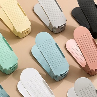 Double-Layer Shoe Rack Dormitory Shoe Storage Rack Shoe Cabinet Storage Rack Adjustable Storage Layered Shoe Holder Foldable Storage