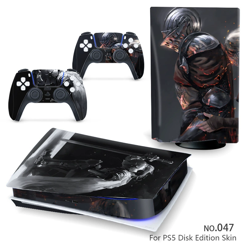 Наклейка‑скин для консоли (Sony) PS5, 5 предметов, декоративная виниловая защита, для дисковой и цифровой версий