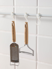 Wholesale punch-free plastic hooks S-shaped telescopic rod for kitchen and bathroom soft head hanger wardrobe multi-purpose anti-drop