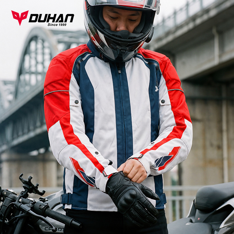Duhan Motorcycle Riding Jacket Ce-Grade Anti-Fall Thermal Motorcycle Travel Off-Road Commuter Rider Jacket for All Seasons Men's Winter Duhan Motorcycle Riding Jacket Ce-Grade Anti-Fall Thermal Motorcycle Travel Off-Road Commuter Rider Jacket for All Seasons Men's Winter