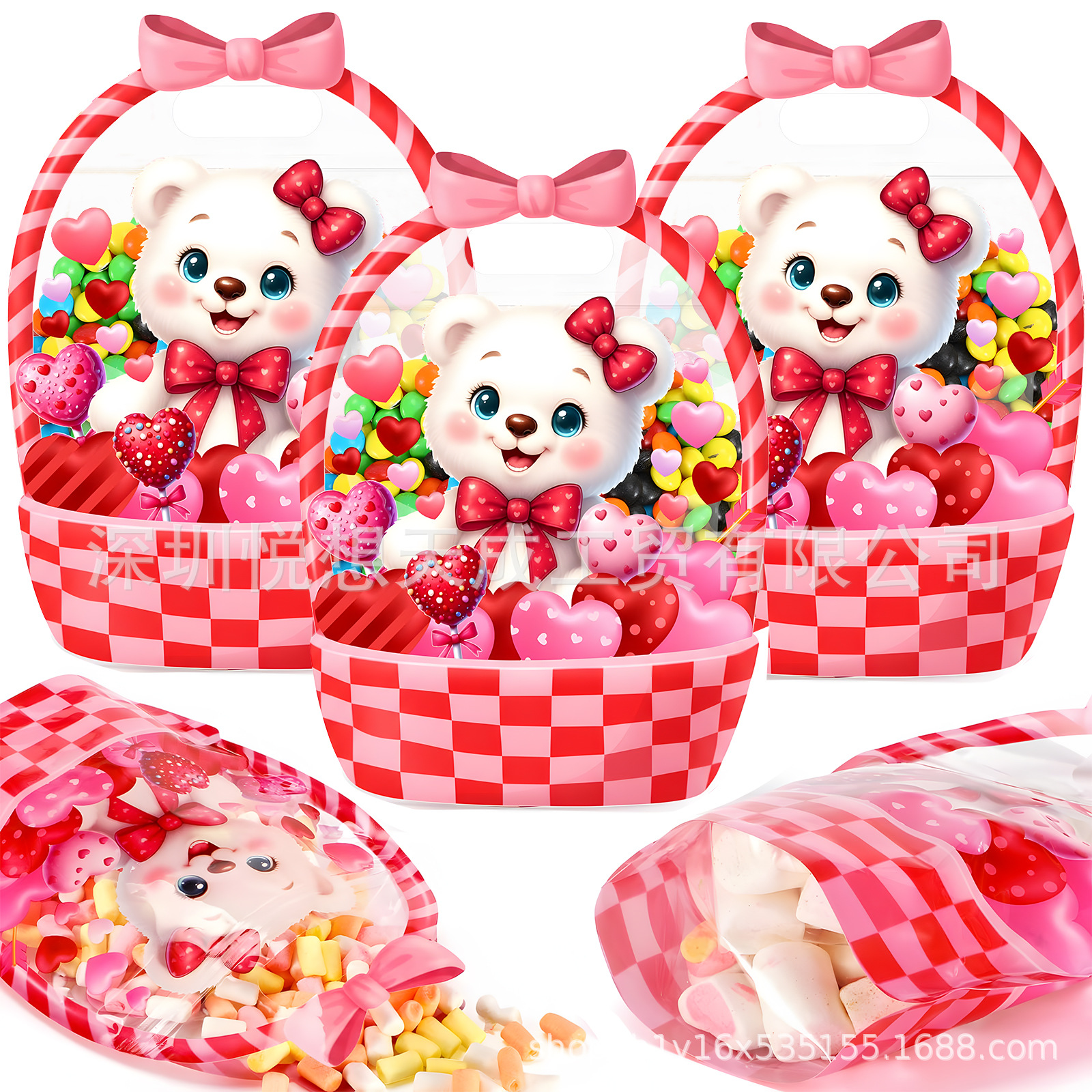 Amazon nuevo producto Favor Bags Transparent Pumpkin Halloween decoración de bolsas de dulces transparentes