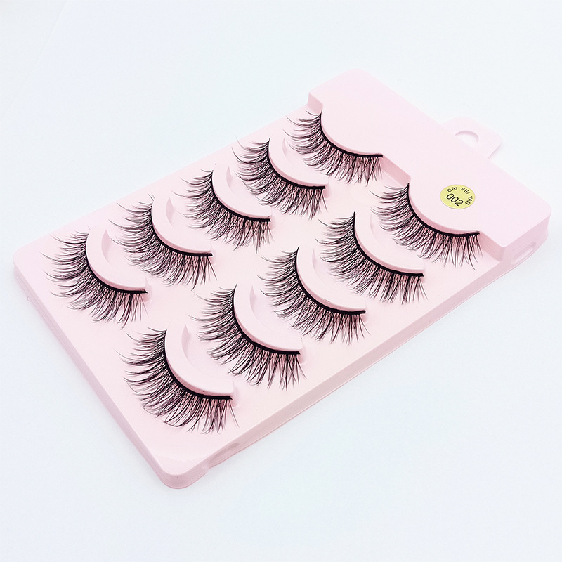 Diana yan pestañas postizas curling naturales COS etapa de rendimiento grueso pestañas cruzadas 002 pestañas de hadas cola de pez