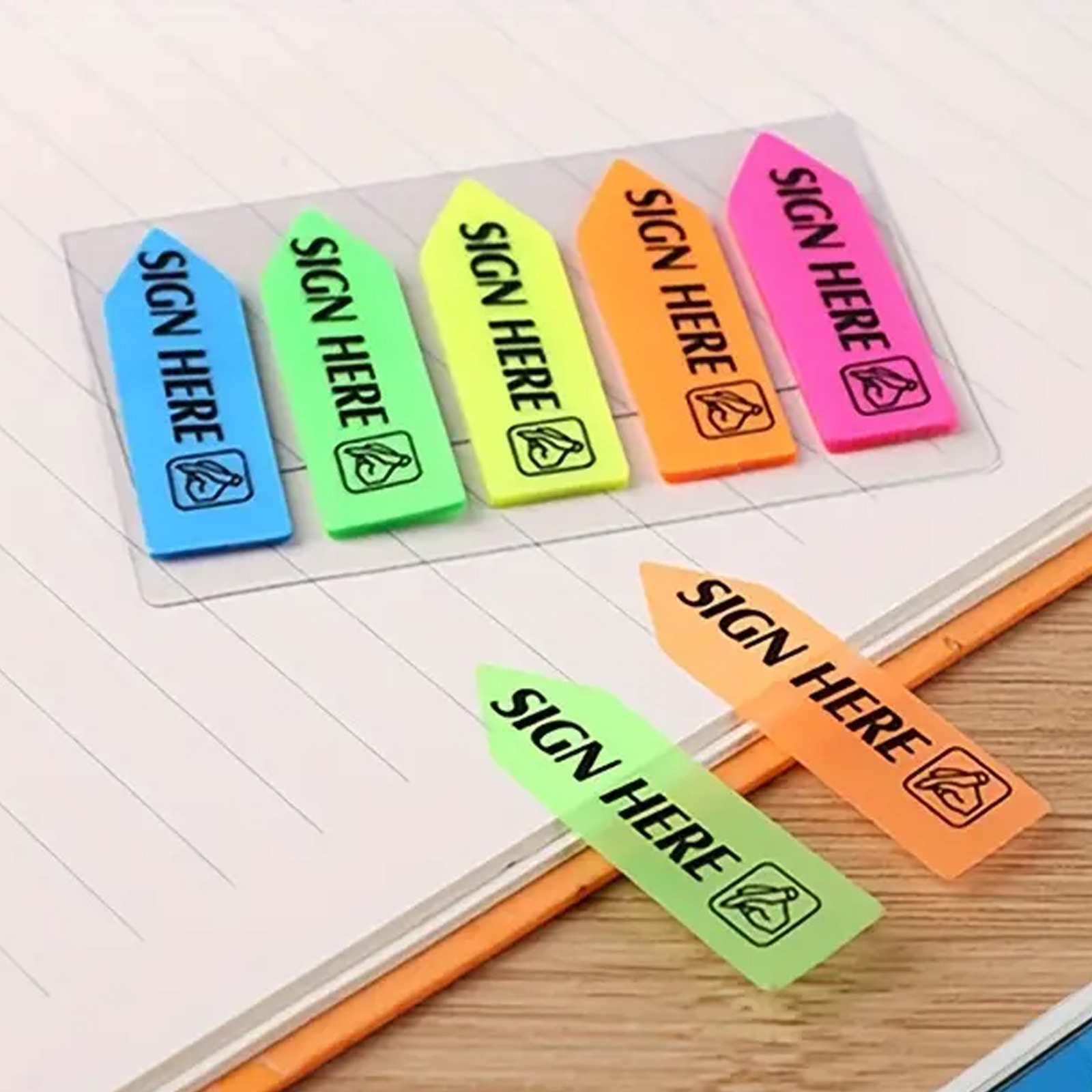 Colorful Pet Fluorescent Sticky Notes N Times Stickers Student Office Marking Bookmarks Instructions Signature Index Stickers Sign Stickers
