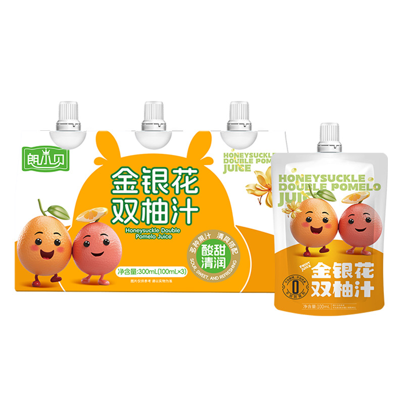 Honeysuckle and grapefruit juice 3-pack